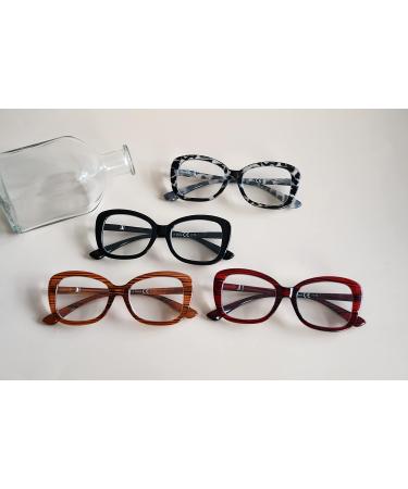Eyekepper 4-Pack Chic Oversized Reading Glasses for Women +2.50 - Stylish Readers 4pcs Mix International Shipping - Buy Online on GoSupps.com