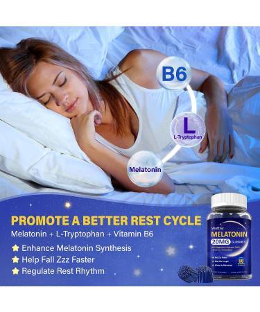 Melatonin 20mg Gummies for Adults - Max Strength Melatonin Gummy Supplement with Magnesium Glycinate, B6, B12, L-Theanine, GABA, & Herbs - Non-Habit Forming, Vegan, Natural Mixed Berry Flavor Mixed Berry 60 Count (Pack of 2) - Buy Online on GoSupps.com
