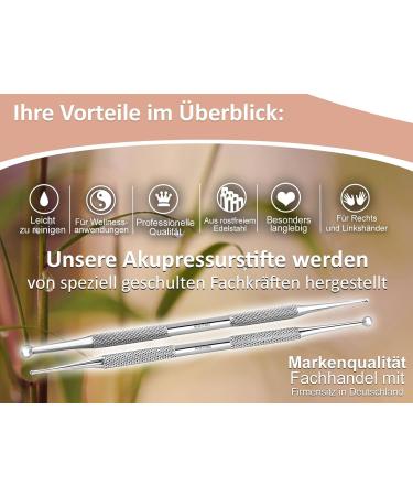 Professional Acupuncture Pen Set - 2-Piece Stainless Steel Acupressure Pen for Effective Healing - Buy Online on GoSupps.com