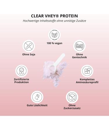 Nutri + Clear Vegan Protein Powder - Refreshing Cherry Flavor Soy-Free Gluten-Free Lactose-Free Sugar-Free 400g Pack - Buy Online on GoSupps.com