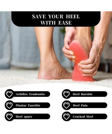 Buy Heel Cushions for Pain Relief | Adjustable Gel Heel Protectors for Plantar Fasciitis & Achilles Tendonitis | Women's Sizes 5-8 - Buy Online on GoSupps.com