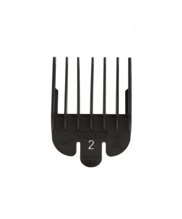 Wahl Professional 2 Guide Comb Attachment 14 (6.0mm) - 3124-001  Great for Professional Stylists and Barbers - Black - Buy Online on GoSupps.com