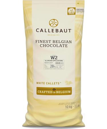 Callebaut | White Chocolate Recipe N W2 10kg Callets | perfectly balanced and round taste | 28% Cocoa | - Buy Online on GoSupps.com