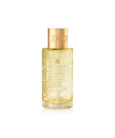SPA CEYLON Wonder Oil Sandalwood | Luxurious Ayurvedic Body Oil | Non-Greasy Vegan Skin & Hair Nourishment - Buy Online on GoSupps.com