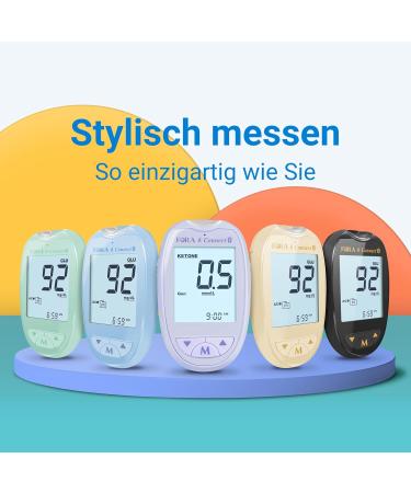 FORA 6 Connect 4-in-1 Blood Glucose Ketone Cholesterol and Uric Acid Meter For Home Use - Bluetooth & App Includes Test Strips & Accessories - Blue - Buy Online on GoSupps.com