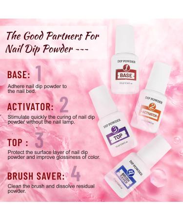 32 Color Dip Nail Powder Starter Kit - 36 Bottles for DIY French Nail Art - Includes Base Top Coat & Activator - Perfect for Salon & Home Use - Buy Online on GoSupps.com