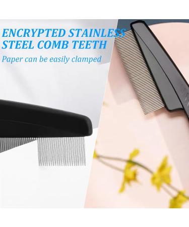 Professional Flea Comb for Dogs & Cats - Stainless Steel 2-Piece Pet Care Set for Lice Removal & Stain Protection - Buy Online on GoSupps.com