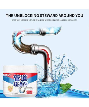Pipe Dredge Deodorant 260g Pipe Dredge Cleaner Sewer Toilet Kitchen Dredging Deodorant Powerful Pipe Dredge Agent Powerful Sink and Drain Cleaner for Kitchen Sewer Toilet 260g (1) - Buy Online on GoSupps.com