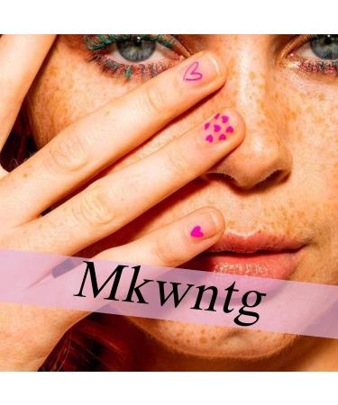 Hot Pink French Tip Press On Nails - Short Almond Glossy Acrylic False Nails | 24 Pcs Reusable Stick On Nails for Women & Girls - Buy Online on GoSupps.com