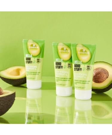 essence cosmetics Hello Good Stuff Skin Renewal Overnight Mask Night cream transparent moisturizing vegan paraben-free microplastic-free nanoparticle-free 1 piece (50 ml) - Buy Online on GoSupps.com