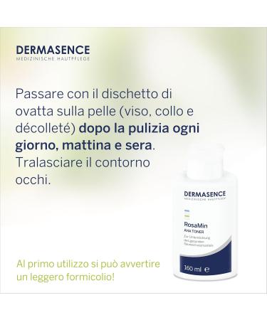  DERMASENCE DERMASENCE RosaMin Tonic AHA 160 ml - Facial toner that strengthens the skin barrier pH 4.5 - Vegan - Buy Online on GoSupps.com