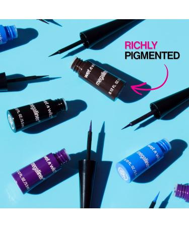 wet n wild MegaLiner Metallic Liquid Eyeliner - Cosmic Black | Long-Lasting Formula - Buy Online on GoSupps.com