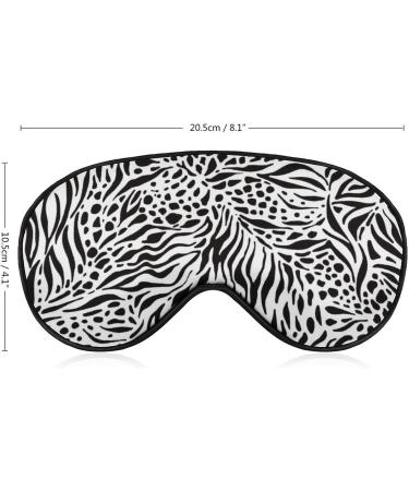 Zebra Cow Skin Sleep Mask for Women | Adjustable Eye Shades Cover with Elastic Strap - Perfect for Travel & Relaxation - Buy Online on GoSupps.com