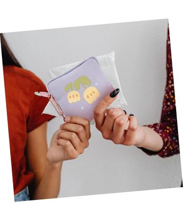 Gleavi Mini Travel Makeup Bags Set - 2 Portable Napkin Holders for Women - Period Pads & Culture Bags - 11.5x11.5x2cm - Buy Online on GoSupps.com