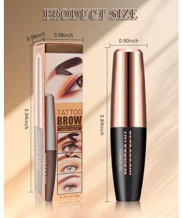  Lestpola Peel Off Eyebrow Tattoo Gel Grey Brown Peel Off Waterproof Durable Transfer Resistant 3 Day Wear Removable for Women 03 - Buy Online on GoSupps.com