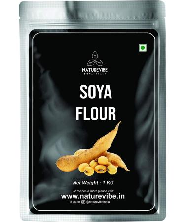 Naturevibe Botanicals Organic SOYA Flour 1kg | Source of Protein and Iron