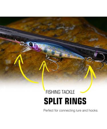 9Tong Stainless Steel Split Rings - High Strength Saltwater Fishing Kit | 100PCS Size 14 (151LB) for Freshwater Loop Connections - Buy Online on GoSupps.com