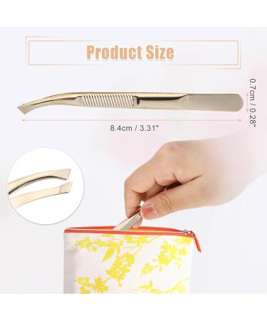 VOCOSTE Anti Slip Eyebrow Clip for Eyebrow Combing Gold Tone 3.31"x0.28" - Buy Online on GoSupps.com