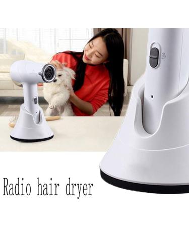 Cordless Portable Hair Dryer Hot & Cold Air Wireless Compact Rechargeable Lithium Battery Powered DC Motor Blow Dryer for Kids Travel White - Buy Online on GoSupps.com