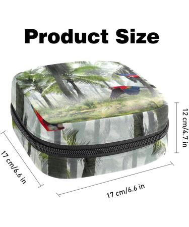 Buy Landscape & Parrots Women's Tie Short Pocket Bag - Ideal for Menstrual Cups | Stylish & Functional for Teens & Women - Buy Online on GoSupps.com