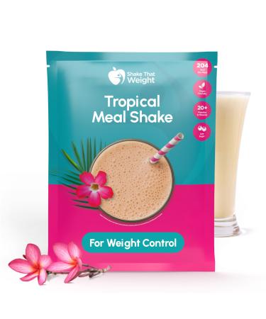 Shake That Weight 10x Diet Shake - Tropical - Plan de remplacement de repas pour perte de poids - R gime tr s faible en calories - VLCD - Riche en prot ines sans lactose sans gluten faible teneur Tropical 10 Pack