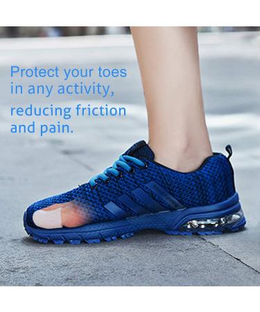 Hellcup Gel Toe Caps - Sleeve Protectors for Hammer Toes, Bunion, Corns, Calluses & Blisters - 4.3'' Small and Large (5 Pack) - Silicone Finger Protectors - Buy Online on GoSupps.com