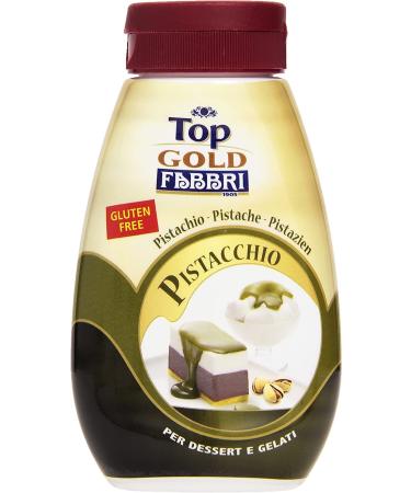 Fabbri Topping Pistacchio Sweet Pistachio Sauce for Desserts and Ice Cream 6 x 200 g + Italian Gourmet Polpa 400 g