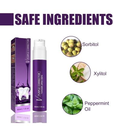 Voiakiu V34 Color Correcting Toothpaste 50ML Teeth Cleaning Toothpaste Toothpaste for Teeth Whitening and Color Correction Removes Stains Improves Tooth Color - Buy Online on GoSupps.com