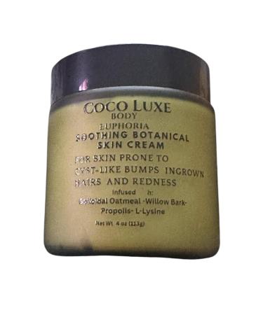 Coco Luxe Body Euphoria Hs cream Soothing Botanical Skin Cream For Skin Prone to Cyst-Like Bumps Ingrown Hairs & Redness With Colloidal Oatmeal Willow Bark Propolis & L-Lysine 4 oz| HS Cream - Buy Online on GoSupps.com