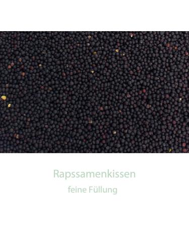 Rapeseed Pillow 75x20cm - Large 8-Chamber Black Heat Pad & Grain Pillow for Perfect Comfort - Buy Online on GoSupps.com