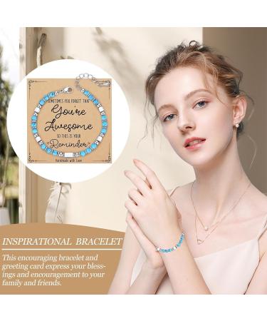 Stone Inspirational Bracelet Durable stone affirmation jewelry Elevate Spirit with Stone Inspirational Bracelet Empowering Gemstone Wristband Infused and Positive Energy Ideal for Daily Inspiratio - Buy Online on GoSupps.com