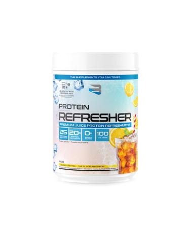 Protein Refresher (25 Servings) - Revolutionary Juice-Type Whey Protein Powder for Fitness Bodybuilding Gym or for Bigger Protein Intake (25 Scoops Lemon Iced Tea) Lemon Iced Tea 25 Scoops