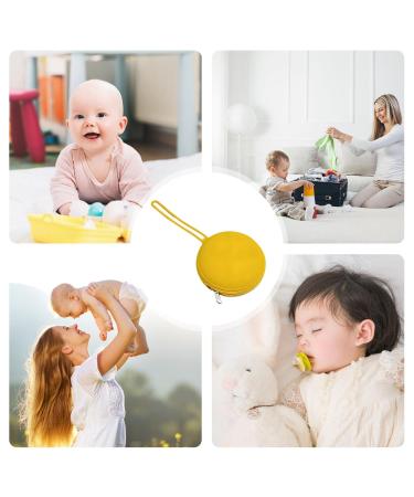 Buy Silicone Pacifier Container | Waterproof Portable Storage Bag for Jewelry & Keys - Yellow - Buy Online on GoSupps.com