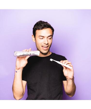 Buy SOMETHING NICE Electric Toothbrush for Adults 18 000 Vibrations/Min | Travel Case Dentist Approved Soft Bristles | Ideal for Braces White & Gold - Buy Online on GoSupps.com