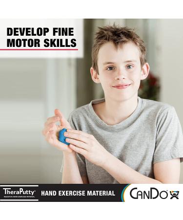 CanDo TheraPutty Standard Hand Exercise Putty - Firm 4oz | Rehabilitation, Occupational Therapy, Hand Strengthening | Improve Motor Skills, Stress Relief - Buy Online on GoSupps.com