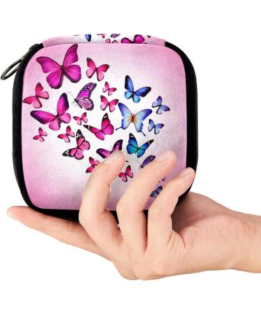 GIAPB Period Bag Sanitary Napkin Storage Holder | Colorful Butterfly Family Color2751 - Buy Online on GoSupps.com