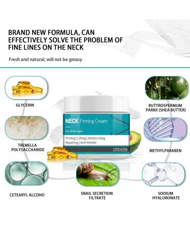 Neck Firming Cream | Tightening & Anti-Wrinkle Solution for Women's & Men's Skin | Improve Elasticity & Reduce Neck Lines - Buy Online on GoSupps.com