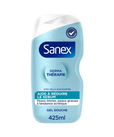 Sanex SANEX - Derma Therapy - Anti-acne shower gel that reduces sebum production - For combination to oily skin - Amino acid and niacinamide complex - Preserves the skin barrier - 425ml