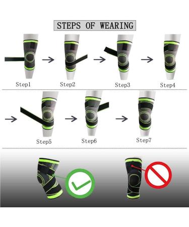 DCF Knee Braces & Sleeves for Men & Women | Knee Pain Relief Compression Support for Sports Running Weightlifting | 3XL Orange - Buy Online on GoSupps.com