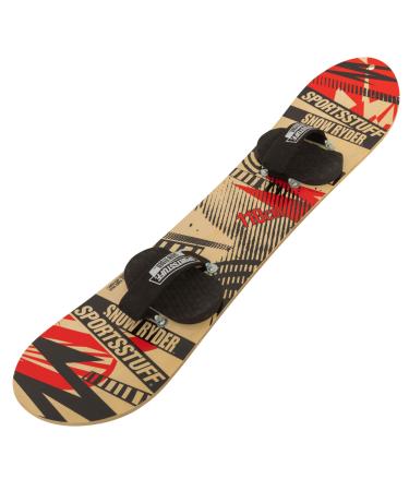 Sportsstuff Snow Ryder Hardwood Snowboard with Velcro Bindings, Multiple Sizes Available 110cm
