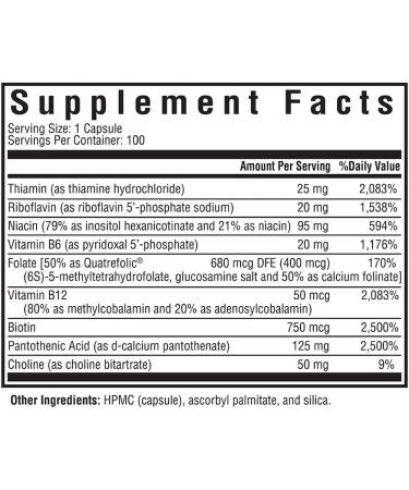 Seeking Health B Complex Plus | 100 Vegetarian Capsules | Easy-to-Swallow Vitamin B Complex - Buy Online on GoSupps.com