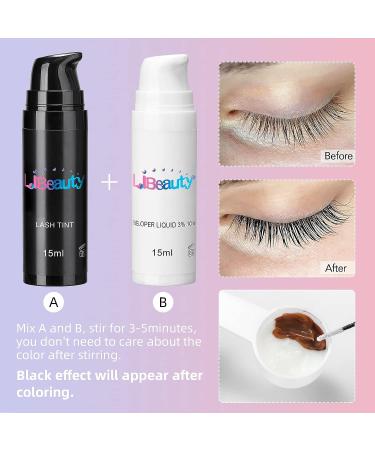 Libeauty Eyelash Black Color Kit - Salon Quality, Easy DIY at Home - 15ml Airless Pump Bottle - Buy Online on GoSupps.com