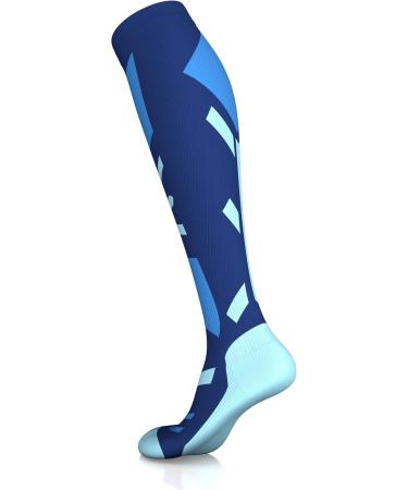 COMPREX Compression Stockings | Ultimate Ski Travel & Pregnancy Socks | Breathable Compression Socks (White/Gray Size 35-38) - Buy Online on GoSupps.com