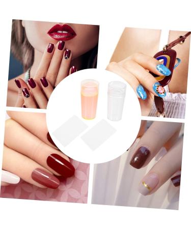 Ipetboom 2 Sets Nail Art Silicone Stamp Jelly Stamper for Nails Nail Stamper Silicone Stamper Nail Stamping Seal Manicure Tools Nail Stamping Tool Clear Abs Soft Head Scraper - Buy Online on GoSupps.com