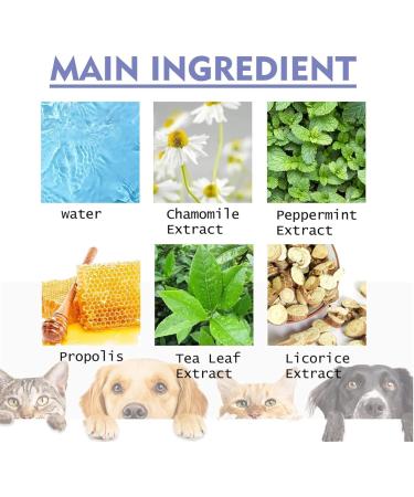 (100% Effective) 4PCS Teeth Cleaning Spray for Dogs & Cats | Pet Oral Spray Clean Teeth | Pet Breath Freshener Spray Care Cleaner | Targets Tartar & Plaque | Eliminate Bad Breath | Without Brushing | 50ml - Buy Online on GoSupps.com