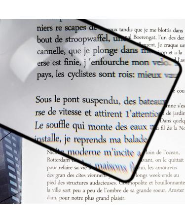 Page Magnifying Sheet 3X PVC Lightweight Lens Card Magnifiers Magnifying Glass for Reading Small Patterns Maps Small Gift - Buy Online on GoSupps.com