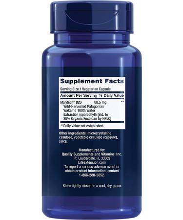 Buy Life Extension Optimized Fucoidan with Maritech 926 - 60 Vegetarian Capsules - Buy Online on GoSupps.com
