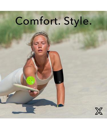 Body Helix Bicep Support Brace for Tendonitis & Strains - Large Black Compression Sleeve for Pain Relief - HSA FSA Approved Bicep Tendonitis Brace - Buy Online on GoSupps.com