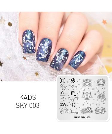 KADS Nail Stamping Plate Chinese Sky Constellation Design for Nail Art (SK003) - Buy Online on GoSupps.com