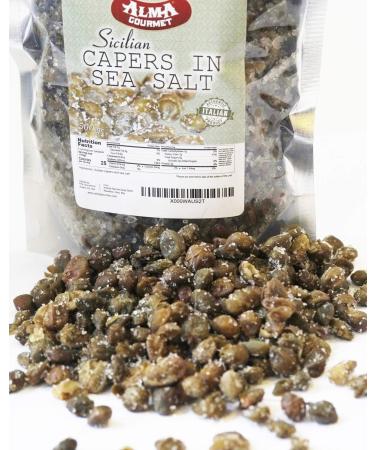 Alma Gourmet Sicilian Capers in Sea Salt Imported from Italy |1.1 Pound (500g) - Buy Online on GoSupps.com